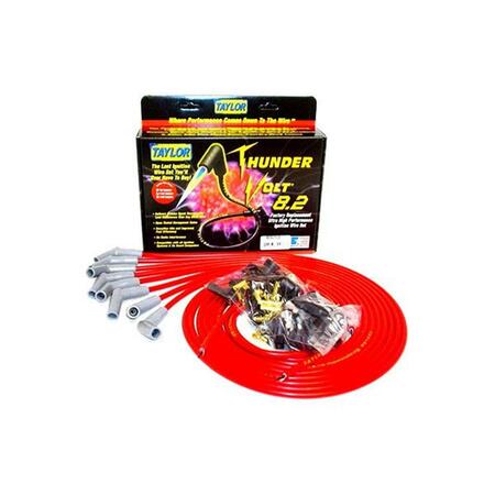 TAYLOR CABLE 8.2 mm Thundervolt Performance Ignition Wire Set, Red T64-83253